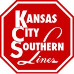 Kansas City Southern white on red