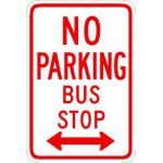 No Parking Bus Stop