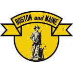 Boston and Maine black on yellow