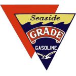Seaside gasoline pump decal