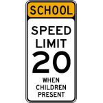 School Speed Limit Children Present