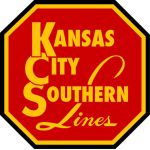 Kansas City Southern yellow on red