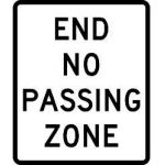 End No Passing Zone