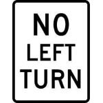 Large No Left Turn