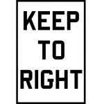Keep To Right
