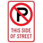 No Parking This Side of Street