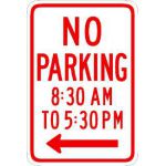 No Parking During Business Hours - L