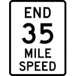 End Speed Zone