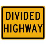 Begin Divided Highway Legend