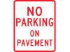 No Parking on Pavement